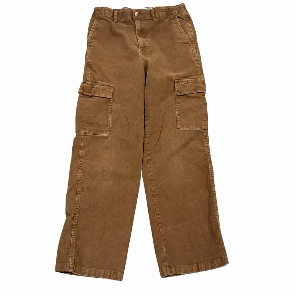 Boys Pants Size XL 14-16 Old Navy Brown Corduroy, Green Camouflage
